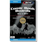 BCW Lot de 2 planches de support de bande dessinée moderne, 200 ct