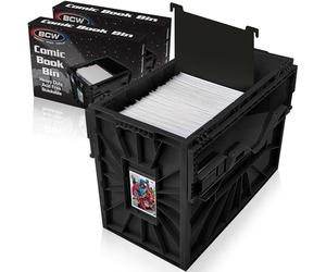 BCW Lot de 2 poubelles courtes en plastique Noir