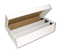 BCW Lot de 3 boîtes de rangement Super Shoe 3000 ct pour cartes à collectionner standard de 20 pts, résistance de test de 90,7 kg