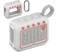 BCWEGION Coque de protection en silicone pour haut-parleur portable JBL GO 4 bicolore, coque de protection souple pour haut-parleur portable JBL GO 4 (étui uniquement, bicolore)