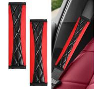 BCWSZPBWZ 2 Pièces Protège Ceinture pour Mitsubishi Eclipse Cross 2018-2024 PHEV,Anti-Frottement Voiture Protège Ceinture de Sécurité Coussin,Coussinet de Confort Sportif