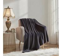 BCXDUOMI Couverture Polaire 70 x 150 cm Douce et Duveteuse Flanelle Couverture Polaire pour Lits, Canapés, Voitures et Camping, Gris Foncé