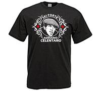 BCXJWPYKR T-Shirt Shirt Adriano Celentano Actor Singer Movie Music Six Strong