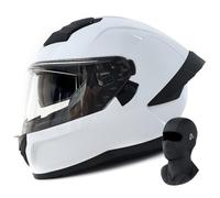 BCYBD Casque Full Face Casque IntéGral avec Masque Certifié ECE Casque Rue Rapide Double Lentille AntibuéE Oreillettes Amovibles Convient Adultes Deux Sexes M-2XL 57-64CM