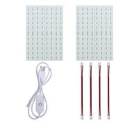 BCZAMD Accessoires d'imprimante 3D Lithophane LED rétroéclairage Board (4 pièces) : kit de remplacement de lumière PCB avec câble de connexion pour panneau d'éclairage transparent modèle photo