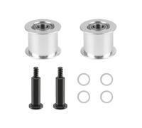 BCZAMD Lot de 2 roues à vide à axe X pour Bambu-Lab H2D/H2S/H2C : roue de rechange à vide à rotation libre, entraînement de noyau de courroie de distribution, conduite fluide pour imprimante 3D