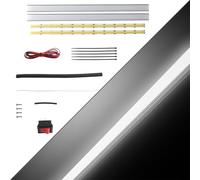 BCZAMD Pour imprimante 3D Prusa i3 MK4 Accessoires Dual LED Light Strip Kit : 24 V Ultra Bright Upgrade Partie de mise à niveau Installation facile sur le profil de cadre CNC MK4 d'origine Connecteur