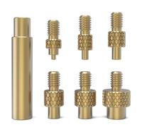 BCZAMD Voro2.4 Accessoires pour imprimante 3D Kit d'écrous en laiton M2 2,5 M3 M4 M5 M6 M8 Embouts de fer à coudre Kit d'insertion de chaleur pour impression de projets de bricolage Fer à souder non