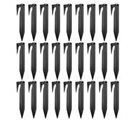 BCZR 30 Pièces Piquets De Fixation pour Câbles Périphériques,8.5CM Piquets De Fixation pour Câble De Délimitation,Piquet De Terre,Piquet Fil Robot Tondeuse(Noir)
