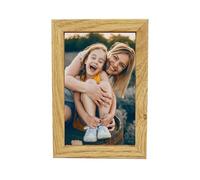 BD ART Cadre photo 10 x 15 cm, en bois MDF, debout et suspendu, en bois de chêne