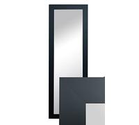 BD ART Miroir mural décoratif - Miroir de garde-robe - 150 x 50 cm - Noir