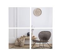 BD ART Miroirs adhésifs muraux 40x40 cm - Lot de 4 pièces carrés en Verre 3 mm - Miroirs sans Cadre avec Ruban adhésif - Décoration Maison, Salon, Chambre