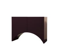 BD BARCELONA DESIGN buffet meuble BRIDGES SMALL ARCH (Aubergine - MDF laccato lucido)
