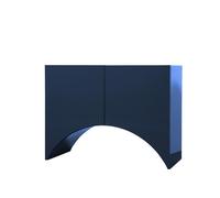 BD BARCELONA DESIGN buffet meuble BRIDGES SMALL ARCH (Bleu - MDF laccato lucido)