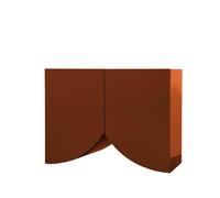 BD BARCELONA DESIGN buffet meuble BRIDGES SMALL CURTAIN (Rouge - MDF laccato lucido)