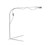 BD BARCELONA DESIGN lampadaire FLAMINGO (Chrome - Métal)