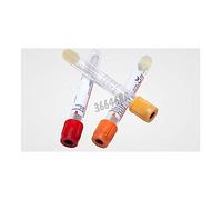 BD Medical 366468 SST II Vacutainer PET Tube avec Activateur de Coagulation et Séparateur de Plasma, Bouchon Rouge, Étiquette Papier, 16Mm Ø, 100Mm Longueur, 8.5Ml, Lot de 100