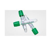 BD Medical 367526 Vacutainer en PET Tube, Héparine de Lithium pour Analyse de Plasma, Bouchon Vert, Étiquette Papier, 16Mm Ø, 100Mm Longueur, 10Ml, Lot de 100