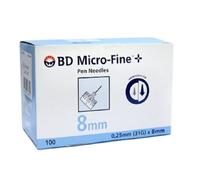 Bd Micro-Fine Pen Aiguilles 8 Mm - 31g Plus Aiguille (Courte) Paquet De 100 Gel De Douche - Gel De Bain - Creme De Douche - Creme