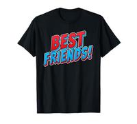 BD rétro Best Friends Pop Art Onomatopoeia Style T-Shirt