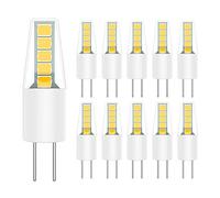 BDAYEK Ampoules LED Ampoule LED G4 2W 10 Pack COB Blanc Chaud 3000K 200LM équivalent à Halogène 20W AC/DC12V