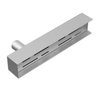 BDAYEK Drainage du Jardin Kit de caniveau Amovible en Acier Inoxydable, for Jardin, allée, Salle Bain, Cuisine, terrasse, Souterrain, Siphon Sol Douche étroit(25x10x6.5CM(A))