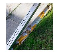 BDAYEK Drainage du Jardin Système de Drainage caniveau rectangulaire étroit 1 m Long, Grille dérivation for Drain Patio, allée et Trottoir extérieurs, Sol Douche(100x8x5CM)