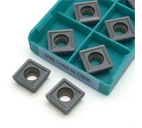 BDAYEK Outil de Tournage 10 pièces SPMG050204 SPMG110408 SPMG090408 SPMG060204 SPMG140512 SPMG07T308 Plaquettes de fraisage en carbure CNC, indexables(Spmg110408 Dg Tt9030)