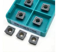 BDAYEK Outil de Tournage 10 pièces SPMG050204 SPMG110408 SPMG090408 SPMG060204 SPMG140512 SPMG07T308 Plaquettes de fraisage en carbure CNC, indexables(Spmg07t308 Dg Tt9030)