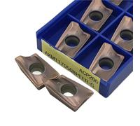 BDAYEK Outil de Tournage Plaquettes de Tournage en carbure AXMT123508 AXMT170508-G ACP200, Outils fraisage CNC for l'acier, 10 pièces(Axmt170508-g Acp200)
