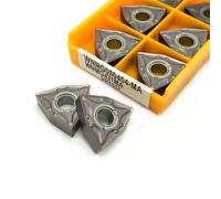 BDAYEK Outil de Tournage WNMG080404 WNMG080408-MA UE6020 VP15TF Plaquettes de Tournage en carbure, Plaquettes Remplacement for Tour CNC, fraisage indexables, 10 pièces(Wnmg080404-ma Vp15tf)
