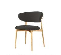 BDBLFLTZ Iron Dining Chairs Mid-Century Modern Kitchen & Dining Room Chairs Living Room Accent Chair Armless Side Chairs with Metal Legs for Bedroom BlackA,1PACK