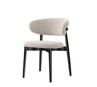 BDBLFLTZ Wooden Dining Chairs Mid-Century Modern Kitchen & Dining Room Chairs Living Room Accent Chair Armless Side Chairs with Wooden Legs for Bedroom BeigeC,1PACK
