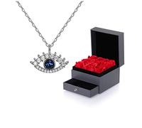 BDDCYWY Bijoux/Colliers Collier Eye Blue Lady Platinum Pendant Petite Amie Vêtements de Mode Accessoires pour Femmes Pendants