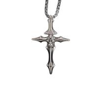 BDDCYWY Bijoux Nouveau 2025 Arrivée Retro Fashion Bones of Life and Death Cross Pendante Collier pour Hommes et Femmes Bijoux de crâne Hip hop avec pour Vous Accessoires Cadeau créatif à la Mode