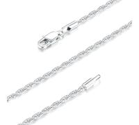 BDDCYWY Chaîne en Argent Sterling en Or Massif en Or Massif pour Femmes, 1,5 mm et 2,5 mm Notarnish imperméable