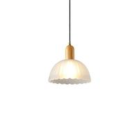 BDDCYWY Chandelier de Fleurs esthétique française, Luxe en Verre de Luxe créatif V-Intage E27 Bulbe en Caoutchouc Bois Suspendu luminaire, plafonnier rétro Ferme de Cuisine îlot Rural Pendentif pour