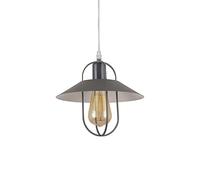 BDDCYWY Chandelier de Style Minimaliste Nordique, Pendentif en métal à tête Simple, lumière du Plafond, décoration d'étude de Chambre à Coucher lumière Suspendue, Hauteur réglable (Couleur: Gris)