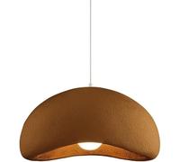 BDDCYWY Chaner de Style Industriel, Polystyrène à Haute densité Polystyrène Single-Head Light E27 Base Pendante Lampe, Chaner Lamps (Beige)