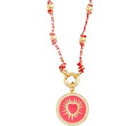 BDDCYWY Collier Accessoires Colorful Perles pour Femmes, Nature Bijoux à noux Longue, Perles de graines Chureau Simple, Rainbow Jewelry Femmes