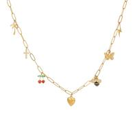BDDCYWY Collier de Charme pour Les Cadeaux de Bijoux pendentiels de Coeur étoile de Coeur Arc étoilé