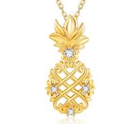 BDDCYWY Collier de Fleur/Arbre en Or de 14k, délicts de Bijoux en Or Solide 14k Cadeau de Bijoux en Or Solide pour Les Filles Cadeaux de la fête des mères de Noël de la Saint-Valentin