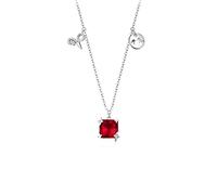 BDDCYWY Collier douze constellations collier 925 léger luxe été clavicule chaîne cadeau d'anniversaire pour petite amie colliers pour femme, A, A