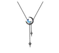 BDDCYWY Collier Vintage Lune Pendentif Collier Conception de Cou Collier coullier Collier joaillerie Accessoires Colliers de chaîne Colliers pour Femmes