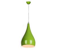 BDDCYWY Élégant Bohemian Plafond Chaner Pendant la Lampe à Pente Nordique Nordic Country Single Fixe E27 Compatible avec Les Ampoules Edison (Couleur: Violet) (Vert)