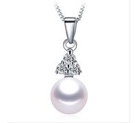 BDDCYWY Fine Bijoux Femmes Naturel Eau de Perle d'eau Douce Pendant avec 8 à 9 mm fabriqué en Chine