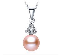 BDDCYWY Fine Bijoux Femmes Naturel Eau de Perle d'eau Douce Pendant avec 8 à 9 mm fabriqué en Chine