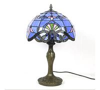 BDDCYWY Lampe de Chevet en vitrail Fleur de Fleur de Lecture de Lecture de Lecture légère avec Un Style Luxueux pour Le Salon Chambre à Coucher Table Cassette Unique Base de Section nécessaire