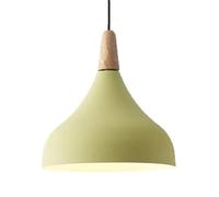 BDDCYWY Personnalité créative Metal Pendant Lampe | Amen Chaner de Style Minimaliste | E27 Base Single Head Hanging Light pour Le café, l'îlot de Cuisine et l'éclairage décoratif () (Jaune)