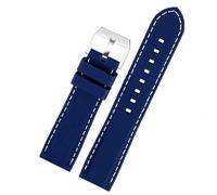 BDDCYWY pour Citizen Eagle Blue Angel Second Generation JY8078 JY8075 SIRAPHOP Silicone Watch Band 22 mm